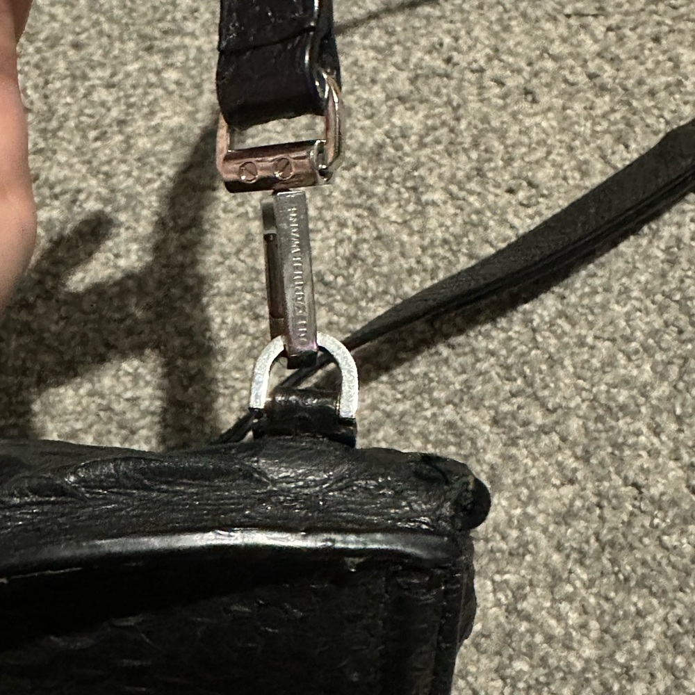 Alexander Wang Marion Python Embossed Black Silve… - image 16